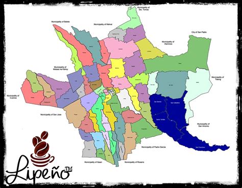 lipa city map with barangays